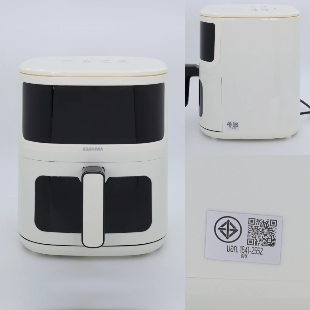 Kashiwa หม้อทอดไร้น้ำมัน Digital KW-820 สีขาว ปี (2025) ขนาด 5 ลิตร เครื่องทอดไร้น้ำมัน หม้อทอดไฟฟ้า Air Fryer thumbnail 10