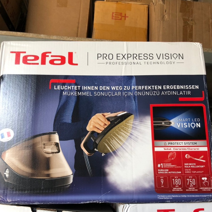 (สินค้าเป็นตัวโชว์ )Tefal เตารีดแรงดันไอน้ำพลังสูง PRO EXPRESS VISION 9 บาร์ รุ่น GV9820E0‼️