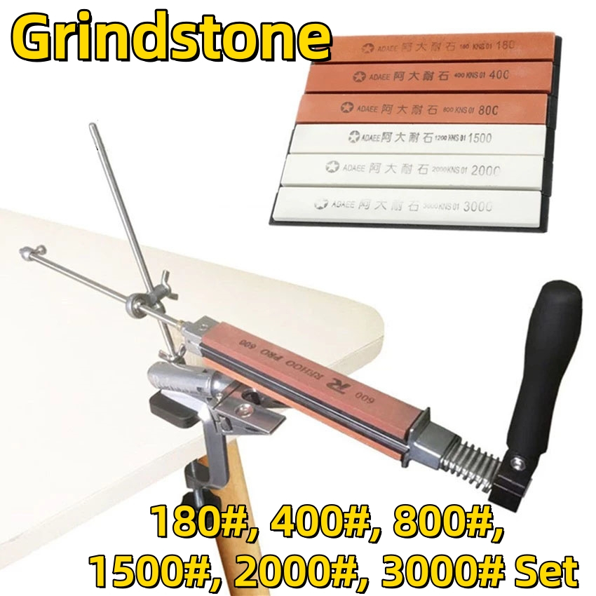 หินลับมีด 6 ชิ้น Sharpener Grinder Grindstone Whetstone 180#, 400#, 800#, 1500#, 2000#, 3000# Set