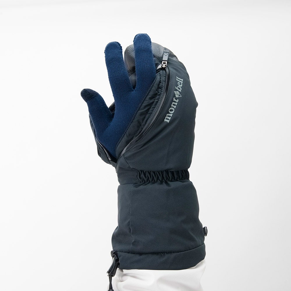 Montbell  ถุงมือกันละอองน้ำและเก็บความร้อนได้ดี รุ่น 1118914 Powder Zip Mittens - รูปที่ 5