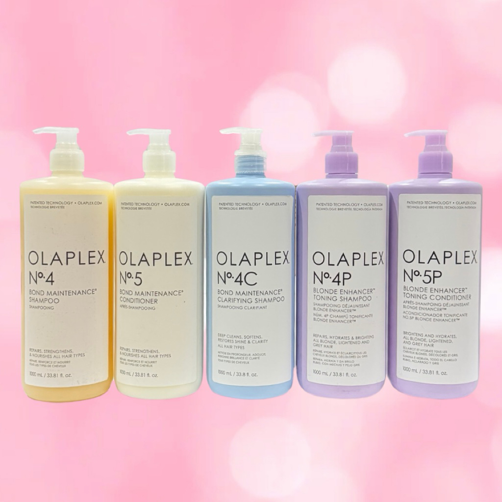 OLAPLEX NO.4 NO.4C NO.4P NO.5 NO.5P 1000 ML.แชมพู และ ครีมนวดผม เชื่อมบอนด์ผมให้แข็งแรง สุขภาพดี