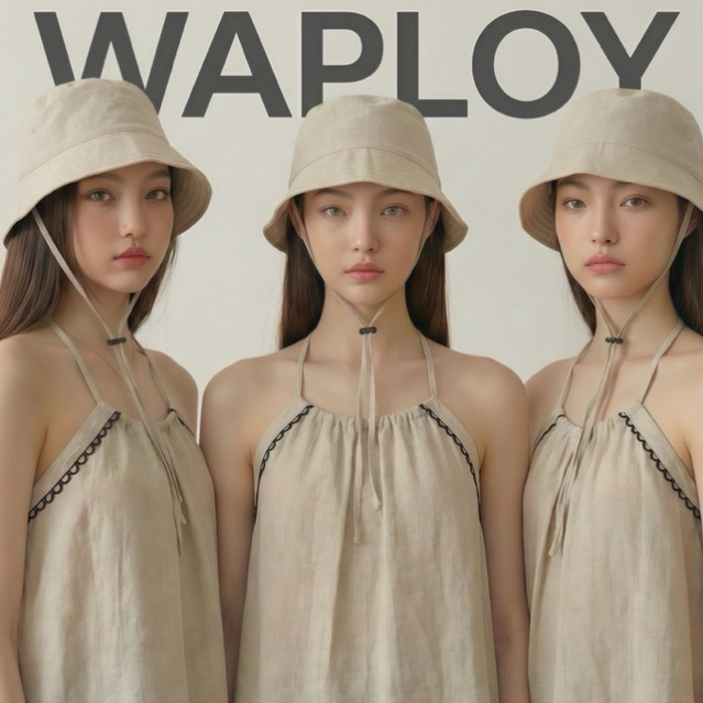 WAPLOY - Meendy สายเดี่ยวผ้าลินินเบลนทรงพลิ้ว ดีไซน์ผูกคอเปิดหลัง (Backless Halter) โทนธรรมชาติสุดละมุน