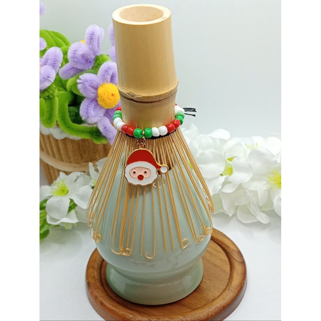 จี้ธีมคริสมาสต์🎄จี้พร้อมสร้อยแปรงมัทฉะน่ารักๆ