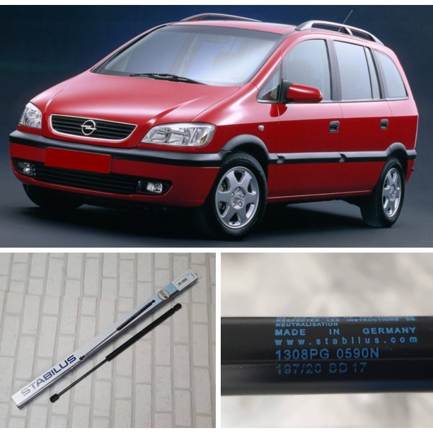โช๊คฝากระโปรงหลัง / โช๊คฝาท้าย (1 ข้าง) Chevrolet Zafira ( 2000 - 2006 ) / OE 90579440 / Stabilus130