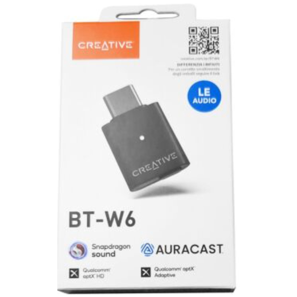 (ใช้หูฟังอะไรก็ได้กับ PS5) CREATIVE BT-W6 ประกันศูนย์ไทย 1 ปี Creative BT-W6 Wireless Audio Transmit