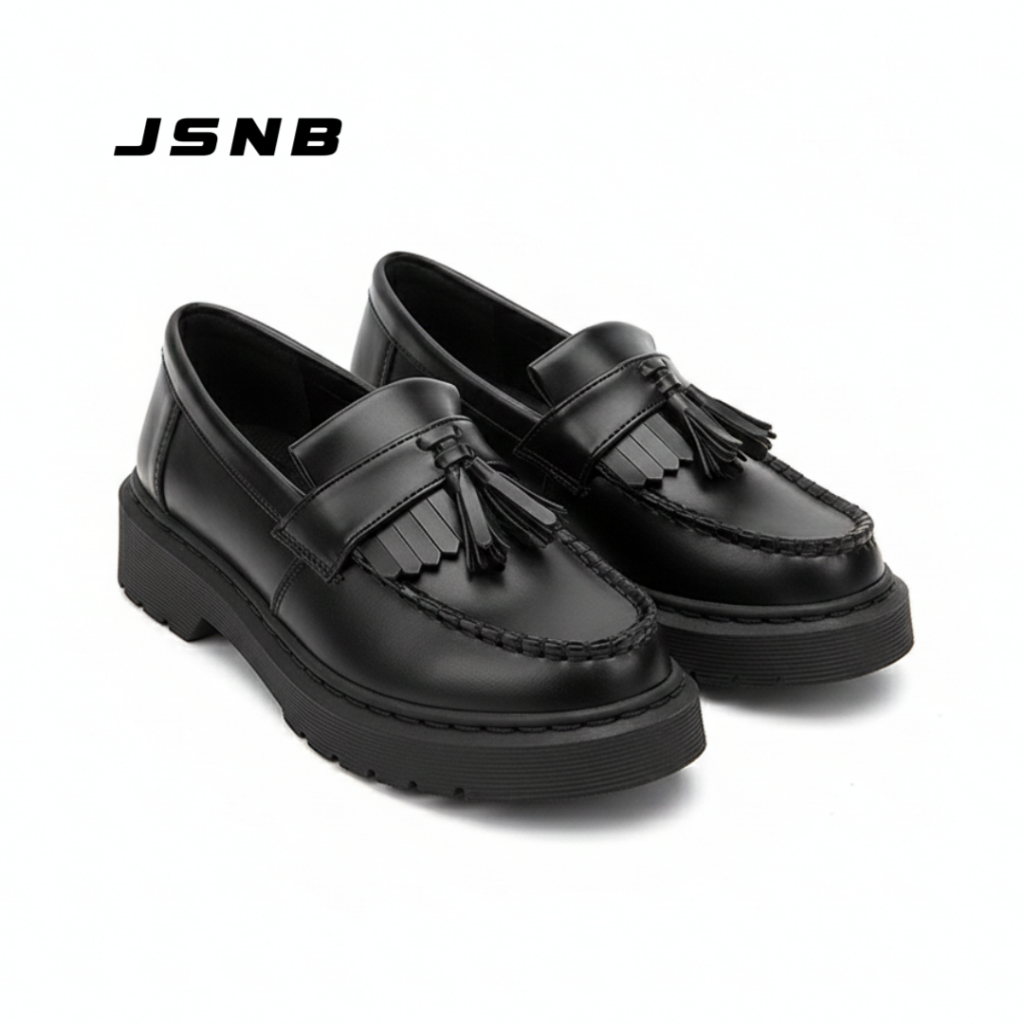 JSNB ส่งฟรี รองเท้าโลฟเฟอร์ พร้อมส่ง รองเท้าคัทชู คัทชูใส่ทำงาน แคชชวลสไตล์เกาหลี พื้นหนา นุ่ม เบา ใส่สบาย [LN1107]