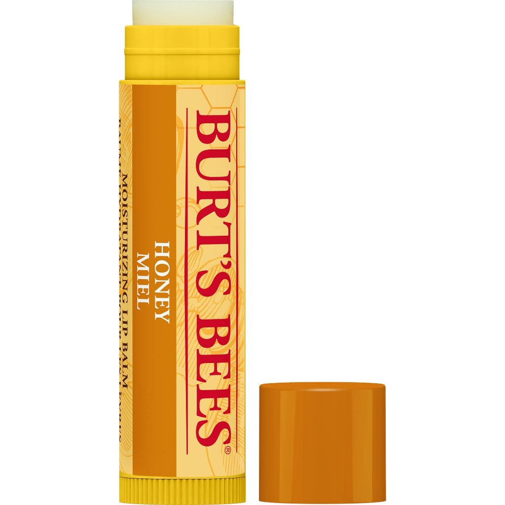 หมดอายุ 3/2028 มีกล่อง Burt’Bee Moisturizing Lip Balm #Honey ขนาด 4.25g