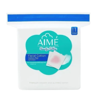 AIME เอเม่ สำลีแผ่นไม่รีดขอบ บรรจุ 40 กรัม 60 แผ่น / 90 กรัม 130 แผ่น / 150 กรัม 210 แผ่น