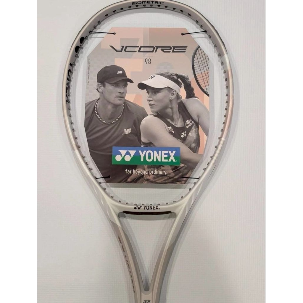 ไม้เทนนิส Yonex VCore Tennis Racket G2 4-1/4 | Sand Beige ✅️✅️Vcore 98/305g.✅✅Vcore 95/310g.✅✅Vcore 
