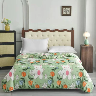 ผ้าห่มไหมเย็น 7 ฟุต (Coolice silk quilt)By Ting and Hilton 🌈ผ้าหนา นุ่ม ลื่น ห่มเย็นสบาย