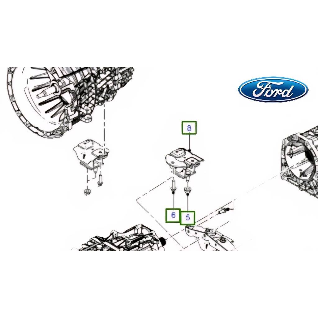 [แท้จากศูนย์ฟอร์ด] ยางแท่นเกียร์ FORD RANGER (AB3Z7E373P)