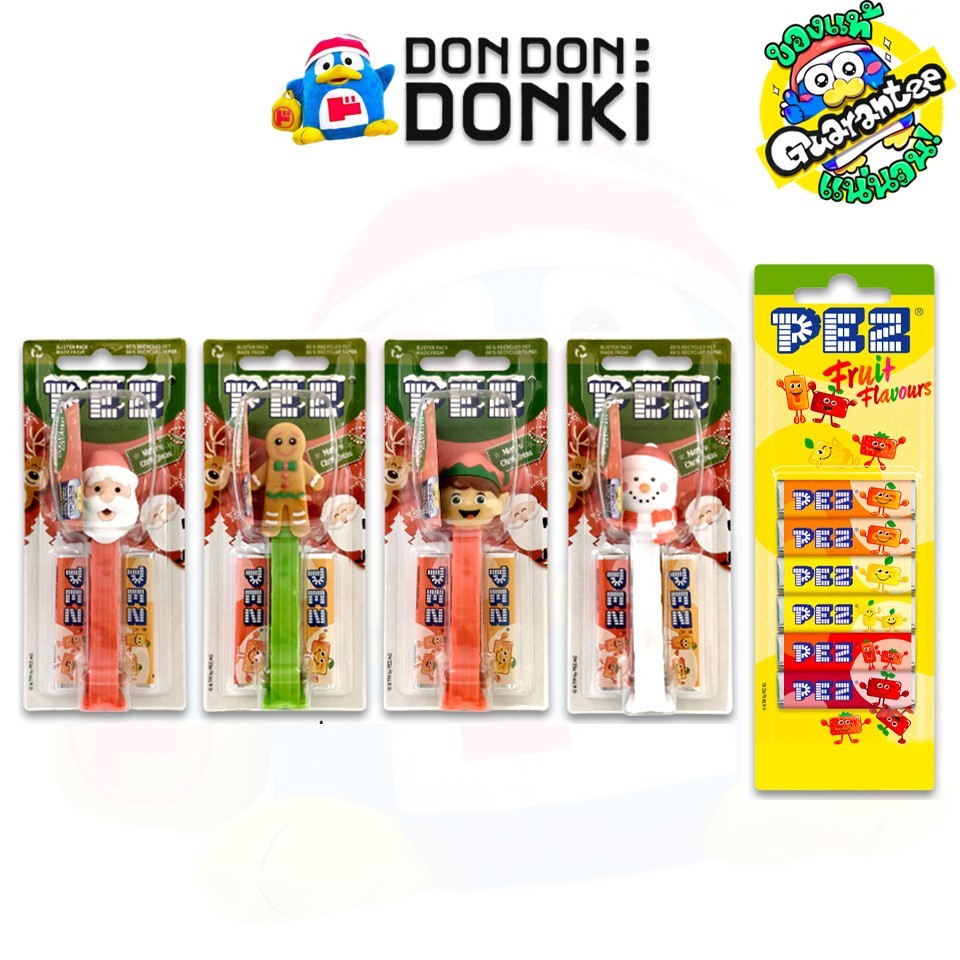 PEZ Fruit & Cola Flavoured Candy เพซ ลูกอมรสผลไม้ และ โคล่า