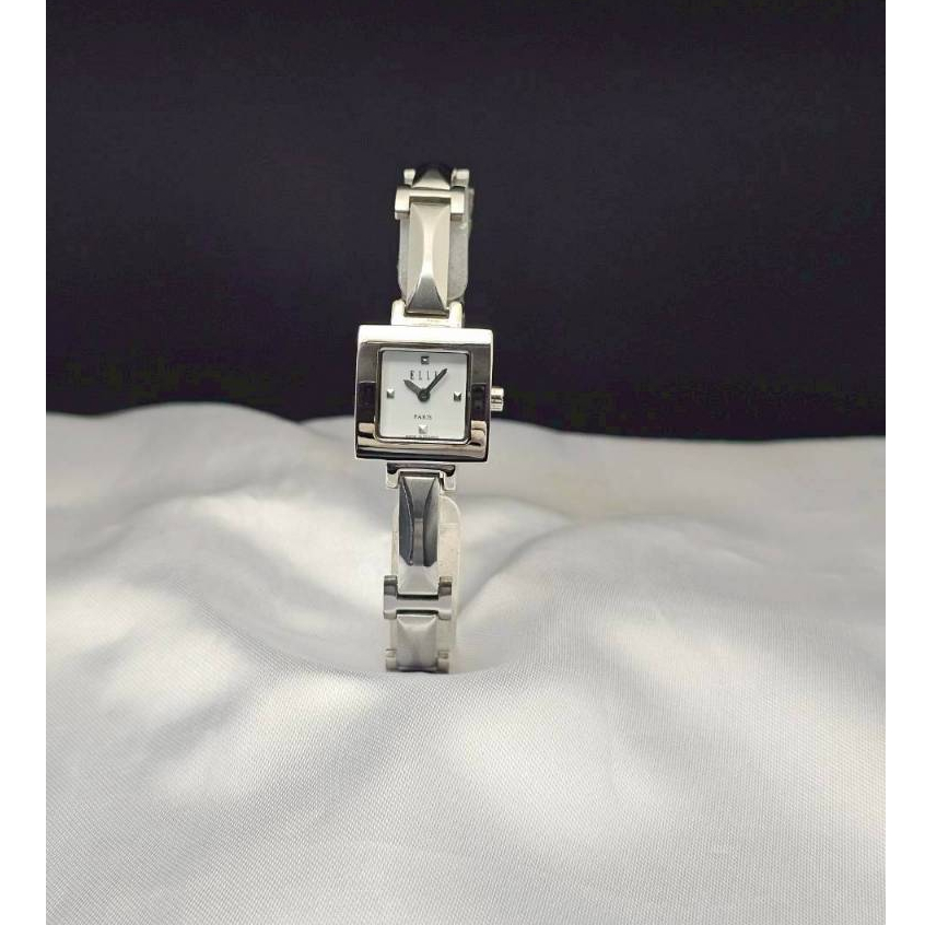 นาฬิกา ELLE ของคุณผู้หญิง ( Quartz ) ดีไซน์เรียบหรู ทรงสี่เหลี่ยม
