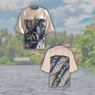 เสื้อผ้ายืด คอกลม แขนสั้น พิมพ์ลาย ผ้าถุง กระโจมอก พร้อมส่ง ไซส์ S-5XL ผ้ากีฬา ตลกๆ ฮาๆ ไม่ร้อน สงกรานต์ ตลกๆ ฮาๆ ปั่นๆ