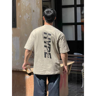 Hype It - HYPE ON PROCESS VERTICAL T-Shirt เสื้อยืดแขนสั้นทรง Oversized แบรนด์ Hype It (คอไม่กว้าง ทรงไหล่ตก)