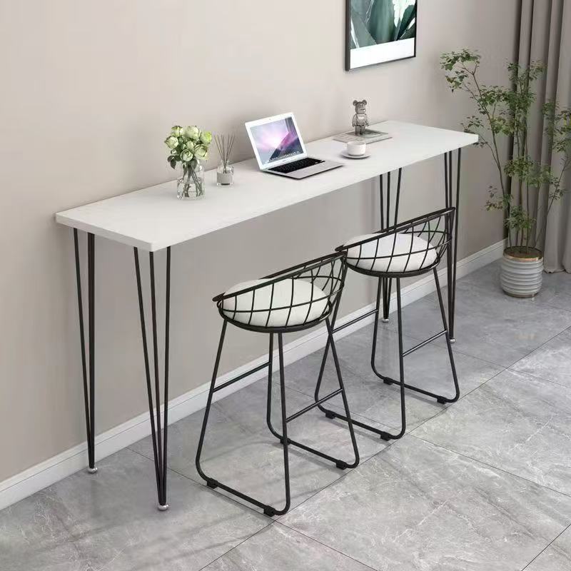 โต๊ะบาร์ โต๊ะบาร์ไม้ทรงสูง 200/180/160/140/120cm โต๊ะกินข้าว ร้านชานม บาร์คาเฟ่ สำหรับบาร์ตกแต่งร้าน