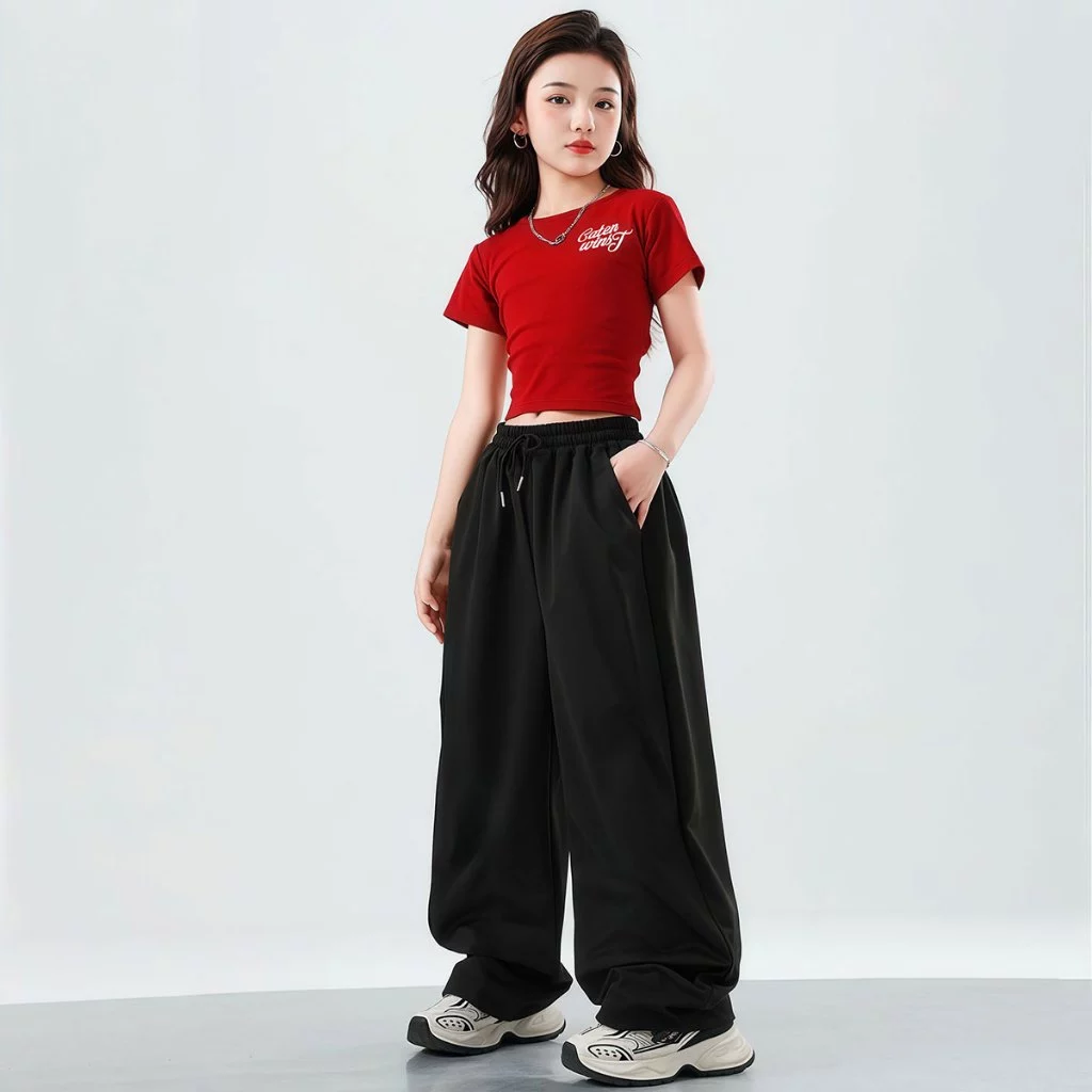 Beryl kids ชุดเซ็ทเด็กผู้หญิง ชุดเต้นแจ๊ส แฟชั่นสตรีทสไตล์เกาหลี thumbnail 4