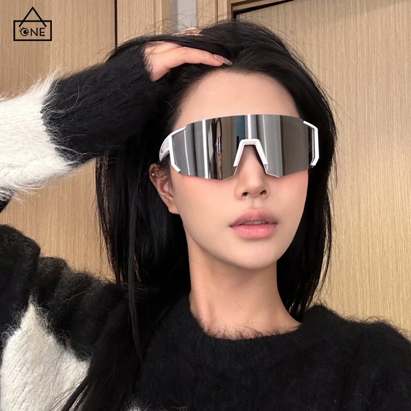 COD❤️แว่นตากันแดดกรอบใหญ่ป้องกันรังสียูวีป้องกันลมระดับไฮเอนด์แว่นตาสำหรับผู้ชายและผู้หญิง-a.one