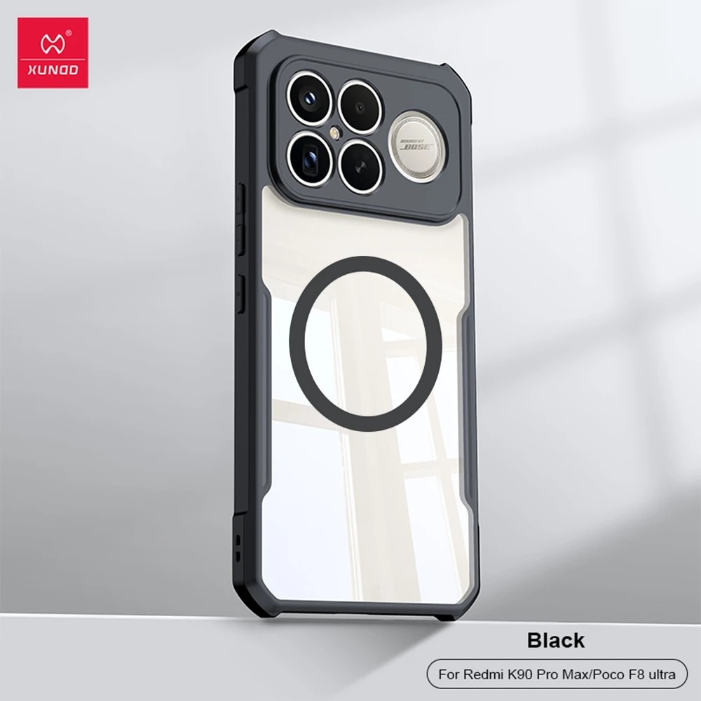Xundd เคส ใช้สำหรับ Poco F8 Pro Case Poco F8 Ultra เคสป้องกันการกันกระแทก ป้องกันรอยขีดข่วน TPU+ฝาหลังอะคริลิคใส