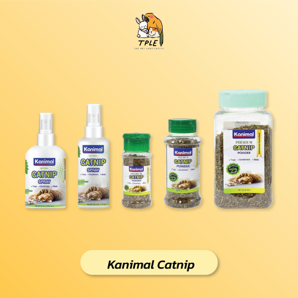 Kanimal Catnip แบบสเปรย์และผง ช่วยให้แมวผ่อนคลาย