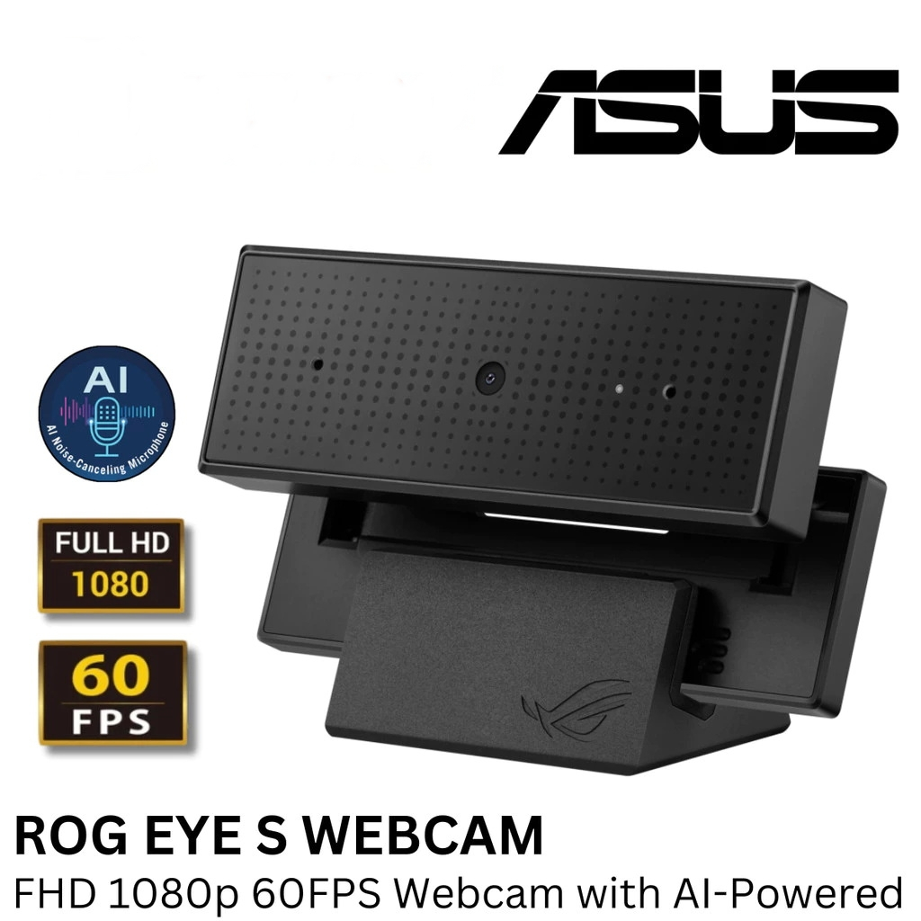 WEBCAM (กล้องเว็บแคม) ASUS ROG EYE S Streaming Gaming Webcam (1080p 60 FPS)