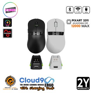 Neolution E-Sport Cloud9 Ergo เมาส์เกมมิ่งไร้สาย Tri-Mode Ga…