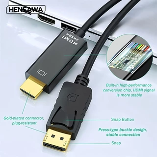 HENSAWA รุ่น VC847 DisplayPort Male to HDMI รองรับ 4K 30Hz สําหรับมอนิเตอร์ HDTV โปรเจคเตอร์ แล็ปท็อป