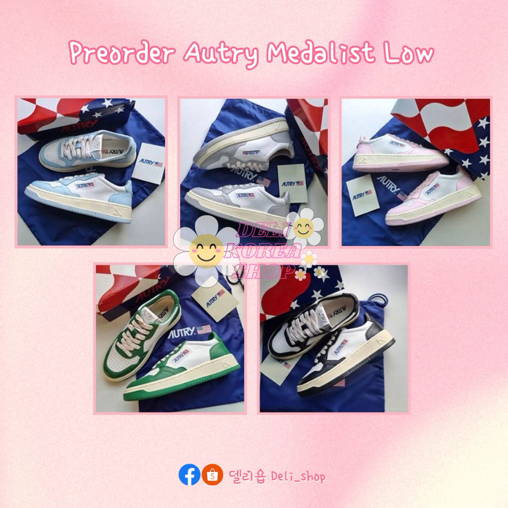 ♡ พร้อมส่ง/Pre-order ♡  รองเท้า AUTRY MEDALIST LOW TWO-TONE LEATHER ของแท้100%