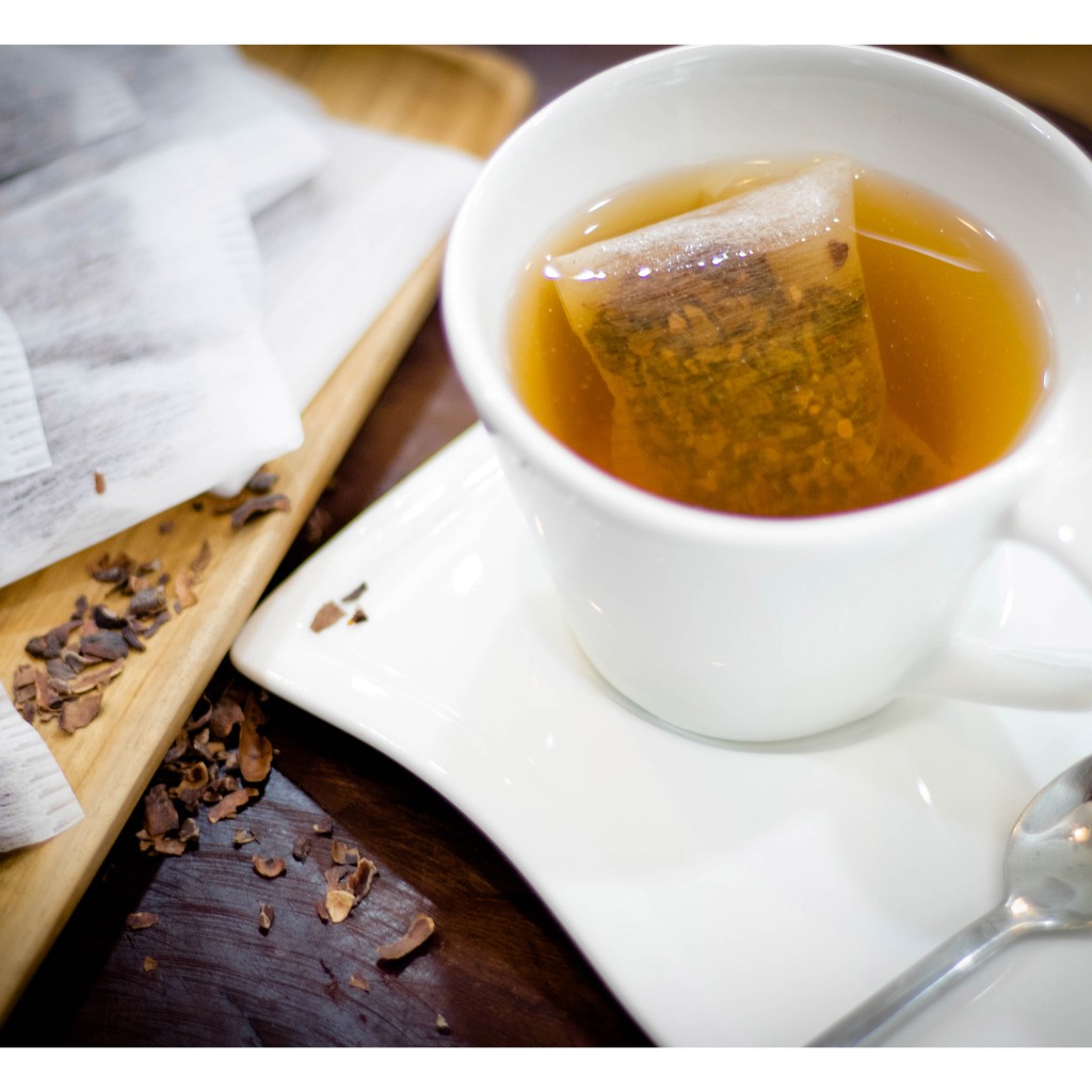 ชาโกโก้นิบส์ผสมเปลือกโกโก้คั่วอ่อน  x10 Serving (teabag)