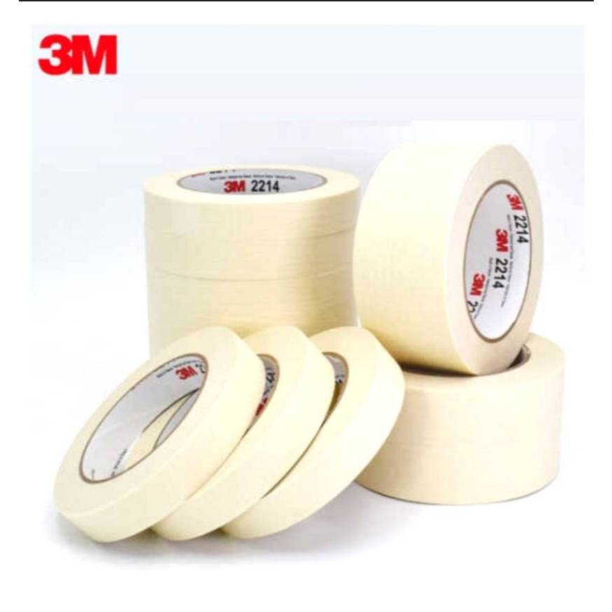 3M กระดาษกาวย่น 2214 scotch ยาว25เมตร   มี1นิ้ว และ2นิ้ว