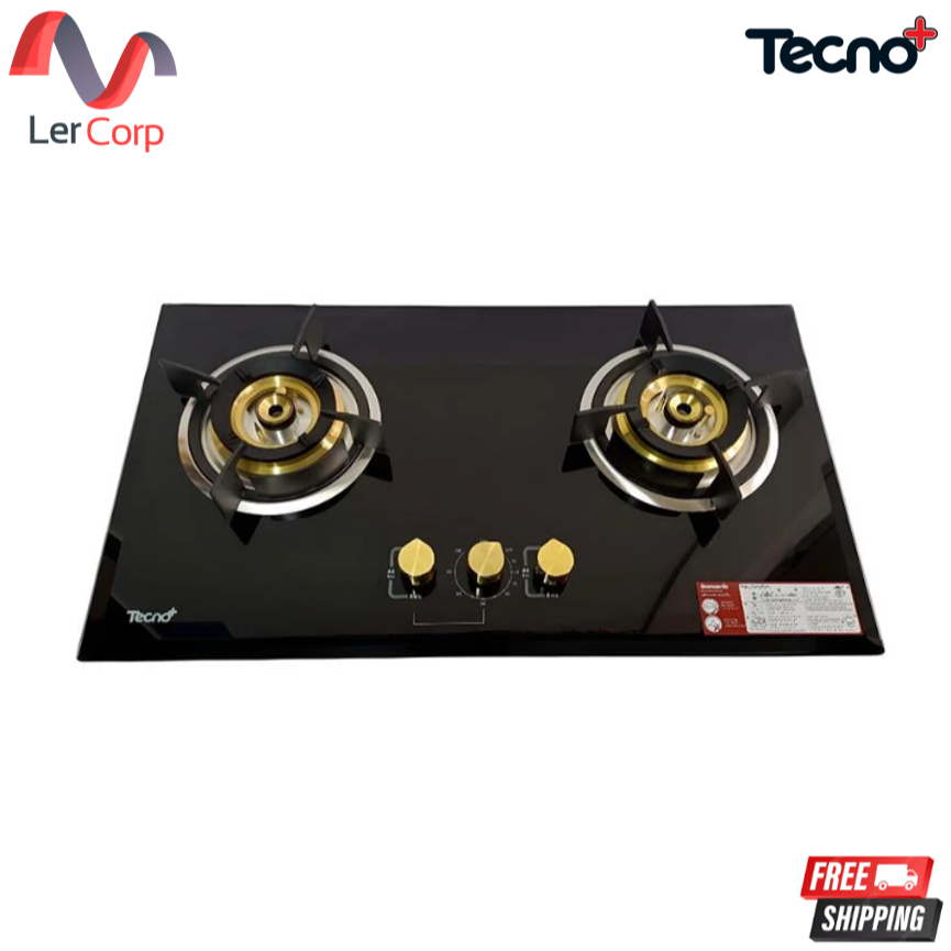 (Tecno) เตาแก๊ส 2 หัวเตา แบบฝังเฟอร์นิเจอร์ รุ่น TNP HB MINI 2 RGS TIMER