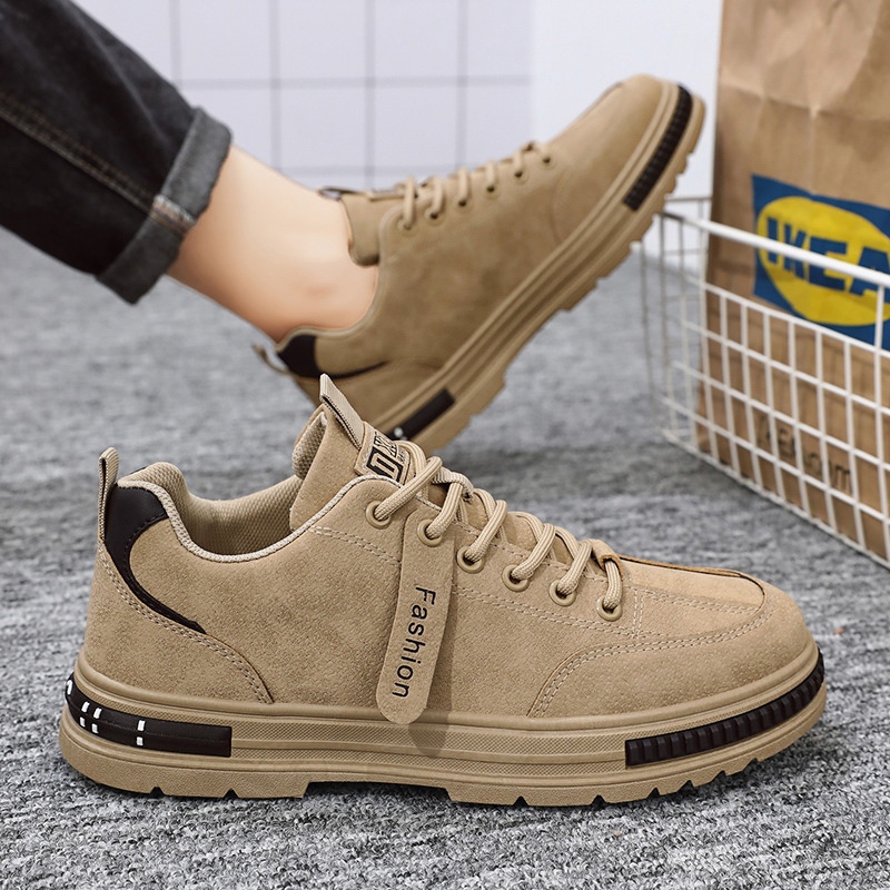 GFShop เพิ่มความมั่นใจทุกก้าวด้วยรองเท้าผ้าใบกันลื่น กันน้ำ สำหรับผู้ชาย ดีไซน์ล่องต่ำสไตล์วินเทจ ใช้งานได้จริง - รูปที่ 4