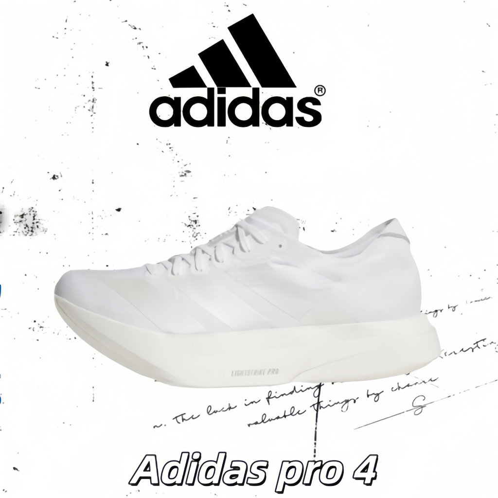 👟ของแท้ 100 %✅ adidas Adizero Adios Pro 4  JR6366 Outdoor commuting running casual shoes