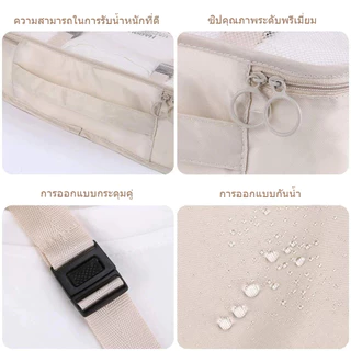 7 ชิ้น ออแกไนเซอร์ กระเป๋าเก็บของ ถุงเก็บซิปหนา ชิ้นกระเป๋าจัดระเบียบใส่เสื้อผ้า ถุงใส่ผ้า กระเป๋าเดินทาง