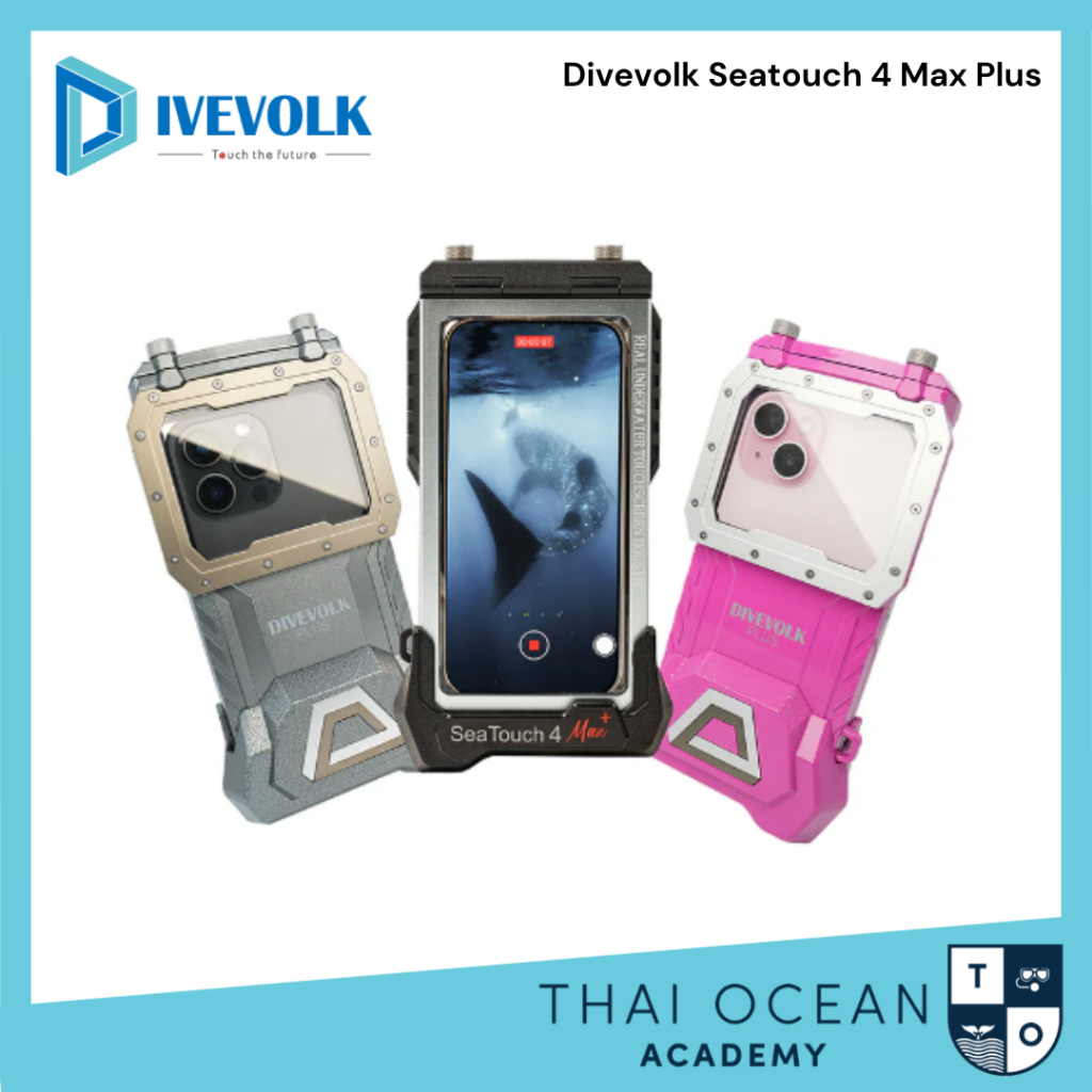 เคสโทรศัพท์กันน้ำสำหรับมือถือ IPhone ทุกรุ่น DIVEVOLK SeaTouch 4 MAX Plus Underwater ระบบสัมผัส