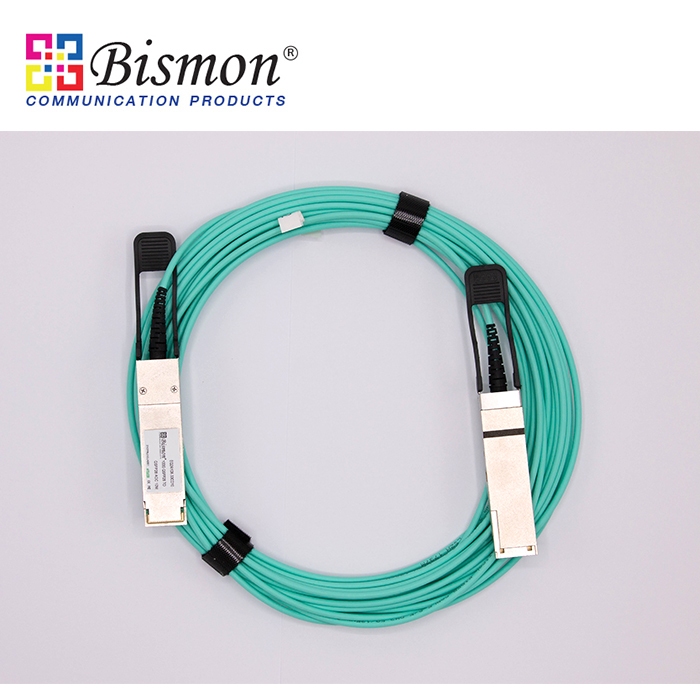 100G QSFP28 Breakout AOC Cable OM3 50/125um (10 เมตร)