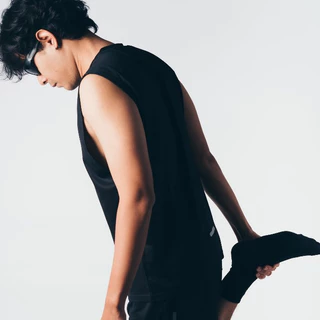 VOLT ACCE 002 RUNNING ACADEMY BLACK เสื้อแขนกุด กีฬา ออกกำลังกาย คอกลม สีดำ