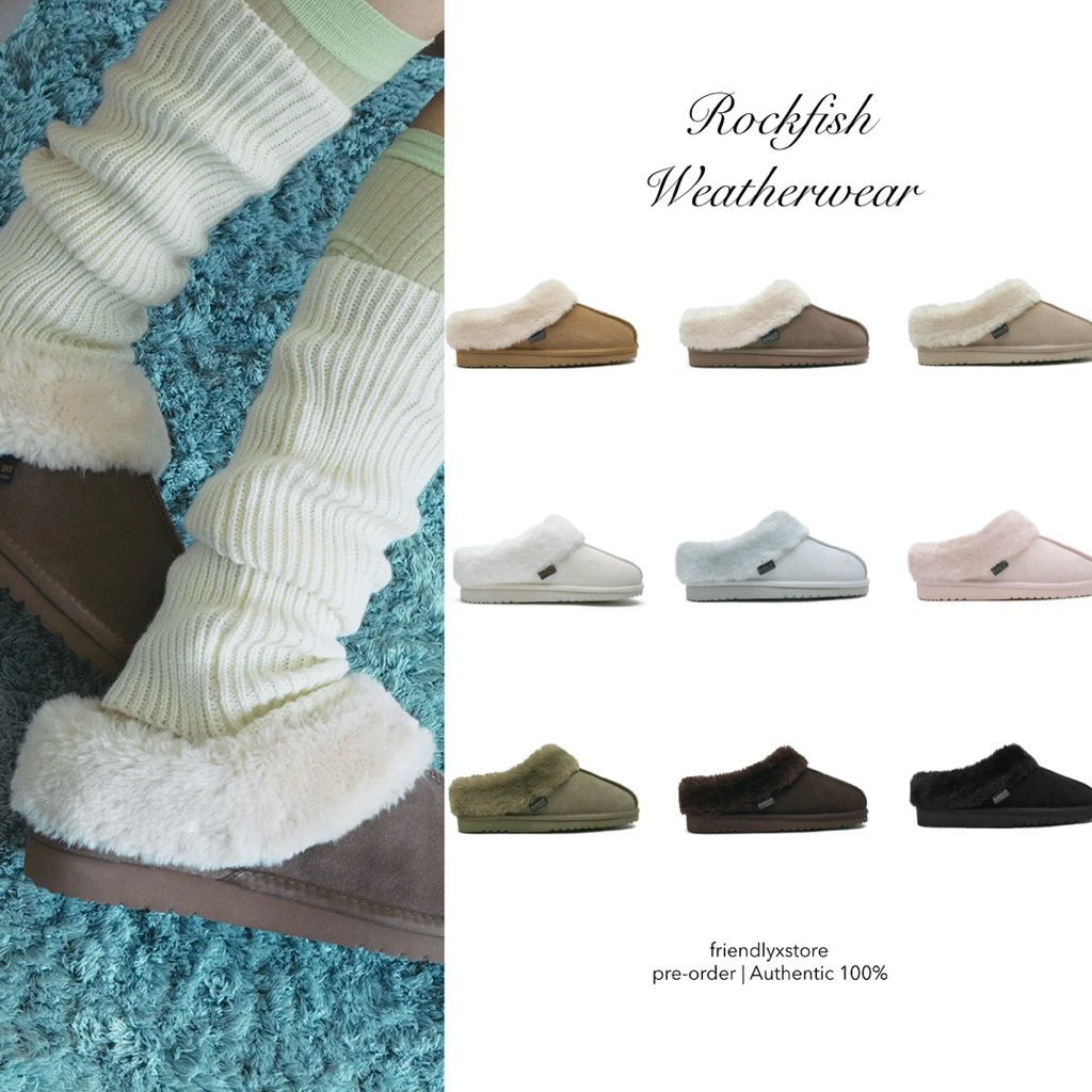 (พร้อมส่ง) Rockfish Weatherwear - ORIGINAL WINTER FUR MULES รอบโปร ของแท้