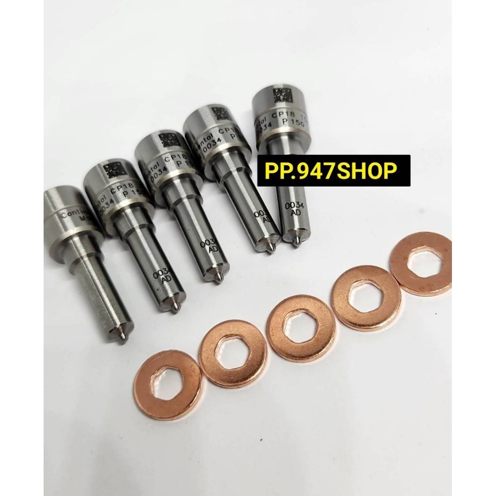 หัวฉีด 0034 ใส่แต่ง ฟร์อด T6 Ford Mazda Bt50 pro 3.2 ครบชุดปลาย 5 ตัว พร้อม + แหวน  ใส่แต่ง Ford ran