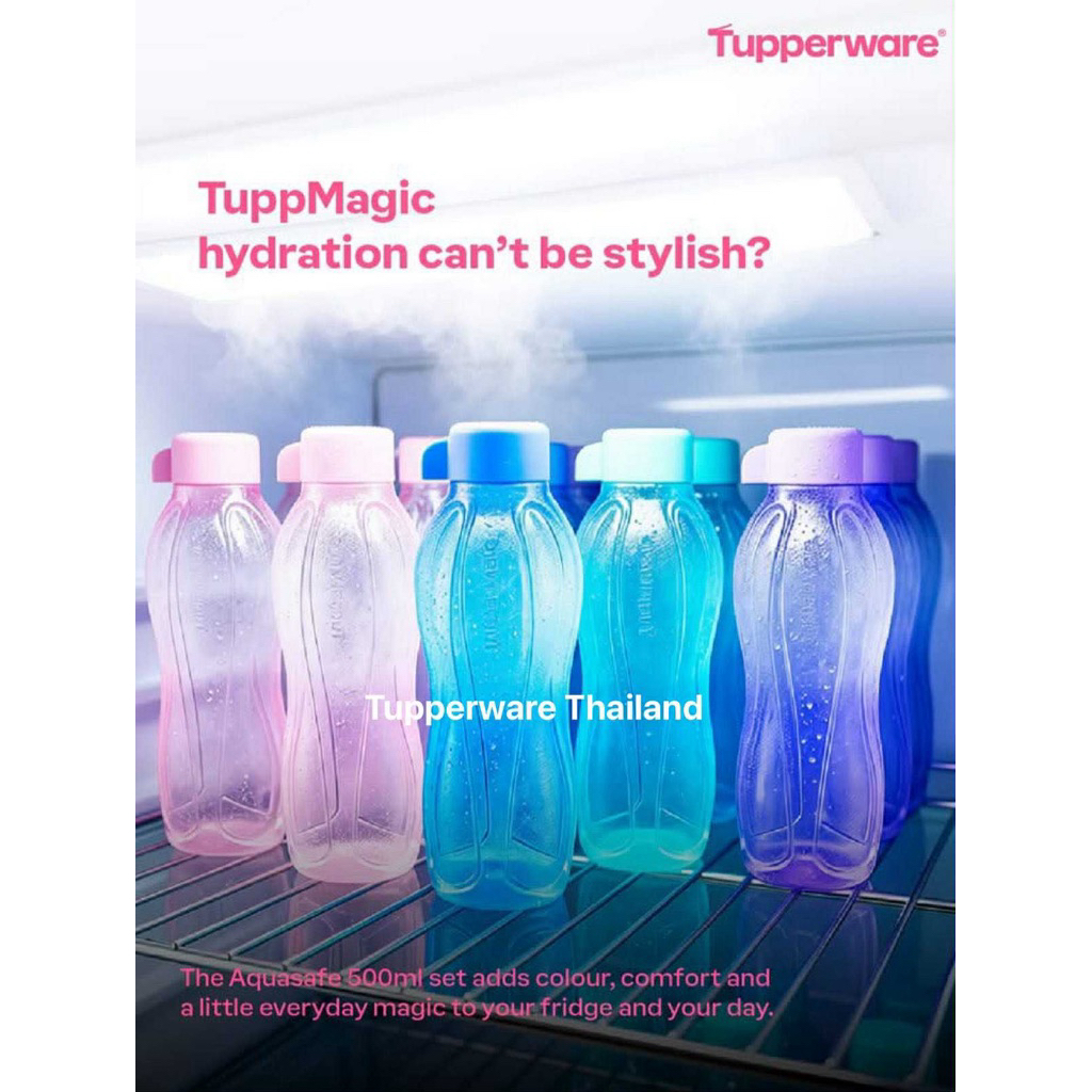 Tupperware ขวดน้ำ eco 310ML และ 500 ML.กระบอกน้ำ Eco,แบบพกพาและปิดผนึกกระบอกน้ำ,ขวดน้ำ,กีฬากระบอกน้ำ