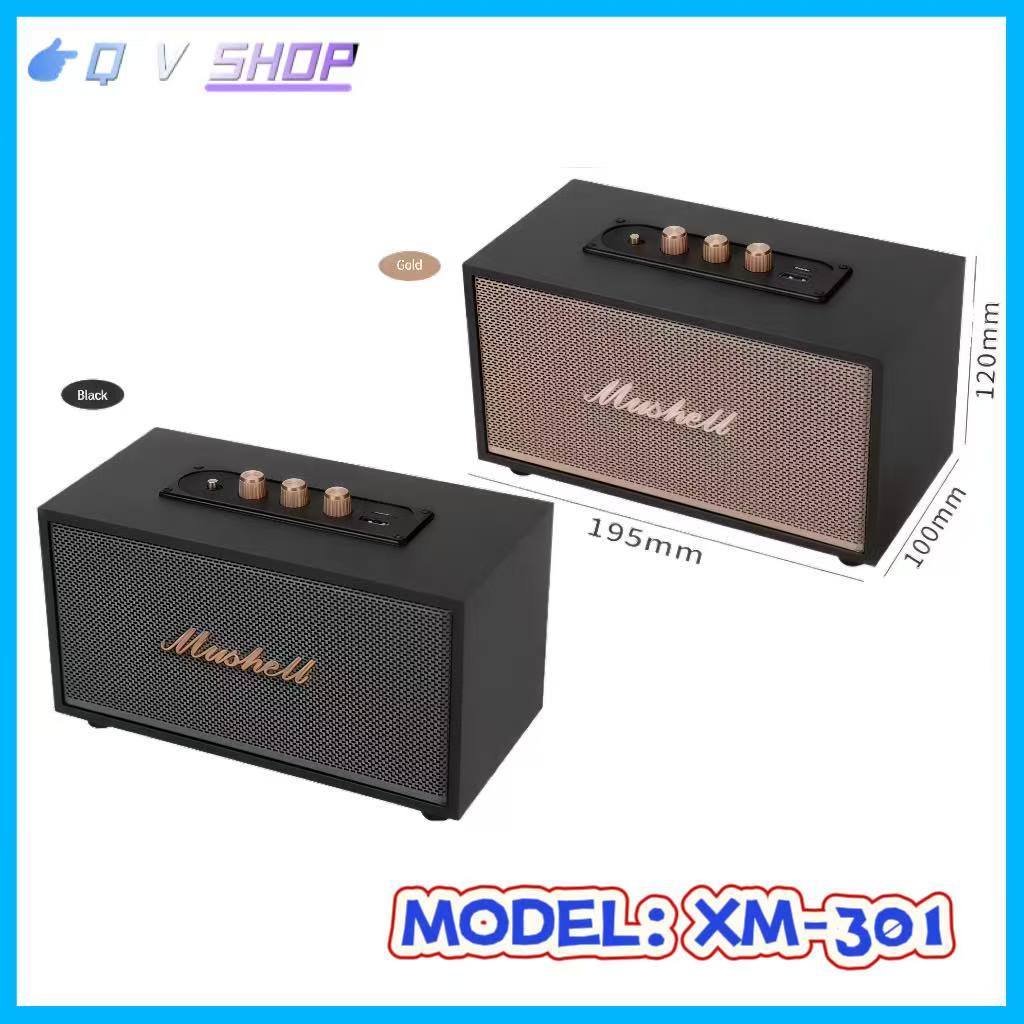 NEW !! ลำโพงบลูทูธพบพา XM301 ลำโพงบลูทูธเบสหนัก ลำโพงปราตี้