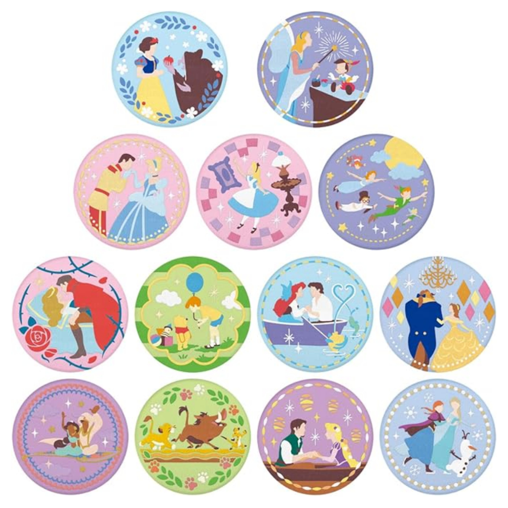 (พร้อมส่ง 💥ไม่มีขนม💥) ดิสนีย์ ถุงสุ่มบิสกิต เข็มกลัดงานปัก — BANDAI Disney Characters Embroidered Tin Badge Biscuits
