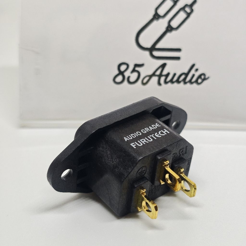 AC Power Socket FURUTECH 24K Gold - Plated IEC Power Connector สำหรับ HiFi Amp!! ( รุ่นบัดกรี )