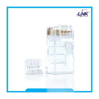หัวสายแลน Cat6 Link US-1002 CAT 6 RJ45 PLUG (ตัวผู้) Transparent clear สีใส (บรรจุ 10 หัว/แพ็ค)