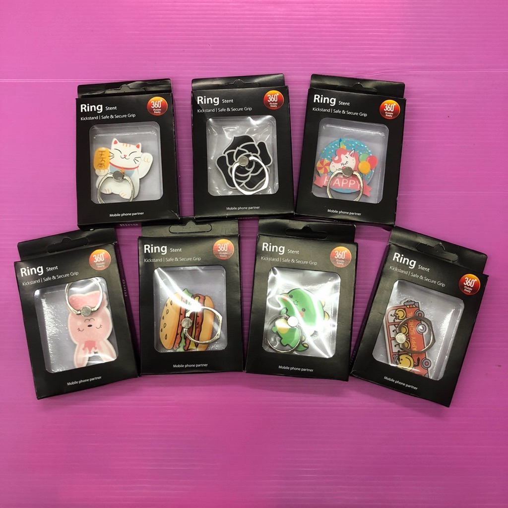 (สินค้ายกโหล 12 ชิ้น ) No.1121 ติดหลังมือถือ ลายในรูปเป็นตัวอย่างมีลายมากกว่า ขาตั้งมือถือ ที่ติดโทรศัพท์ แพ็ค 12 ชิ้น