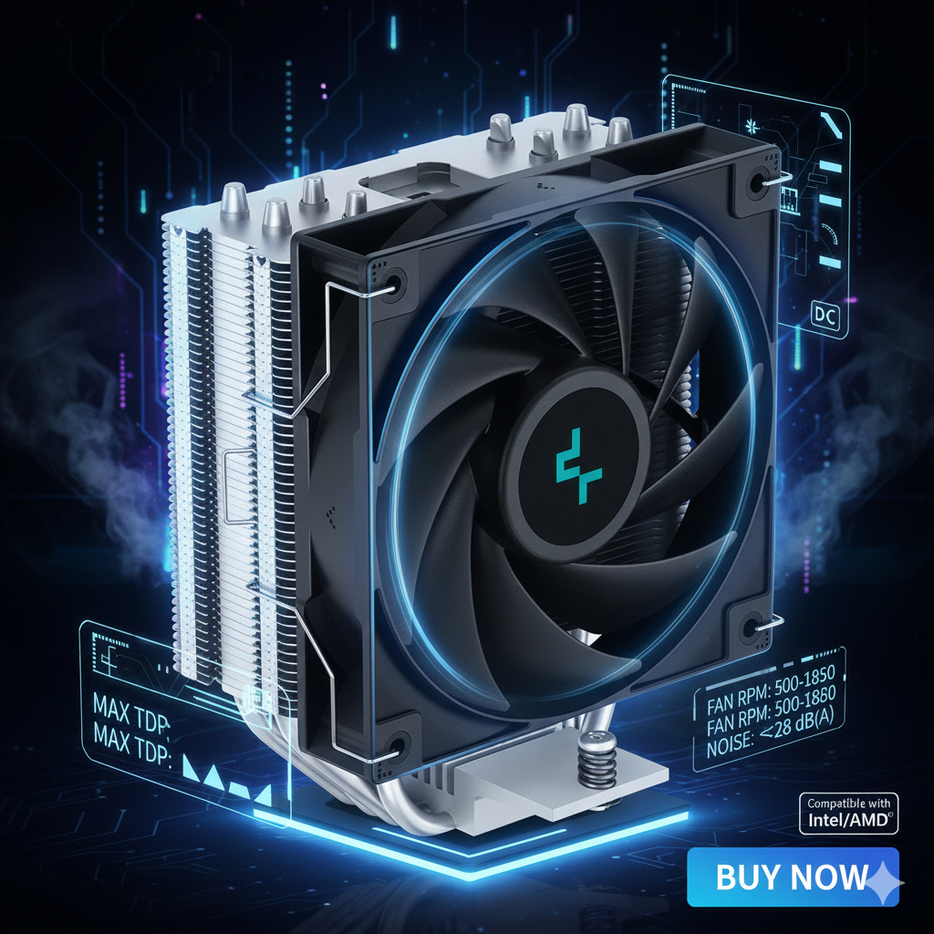 CPU Cooler DeepCool AG400 ( 400V5 ) พัดลมระบายความร้อน