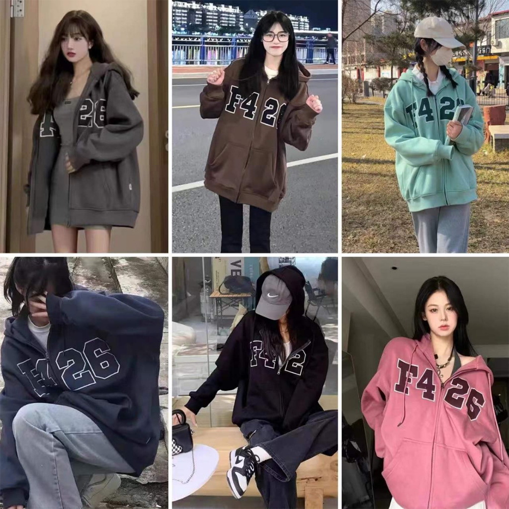 KKS⭐️พร้อมส่ง⭐️เสื้อกันหนาว เสื้อฮู้ด แขนยาว 2025สินค้ามาใหม่ เกาหลี ใส่สบายๆ หลวม
