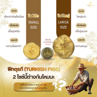 ฟิกซ์ตุรกี(ไซส์ใหญ่/Big size) Fareeda รสหวานจากธรรมชาติ สีคล้ำนิดๆเพราะหวานฉ่ำ