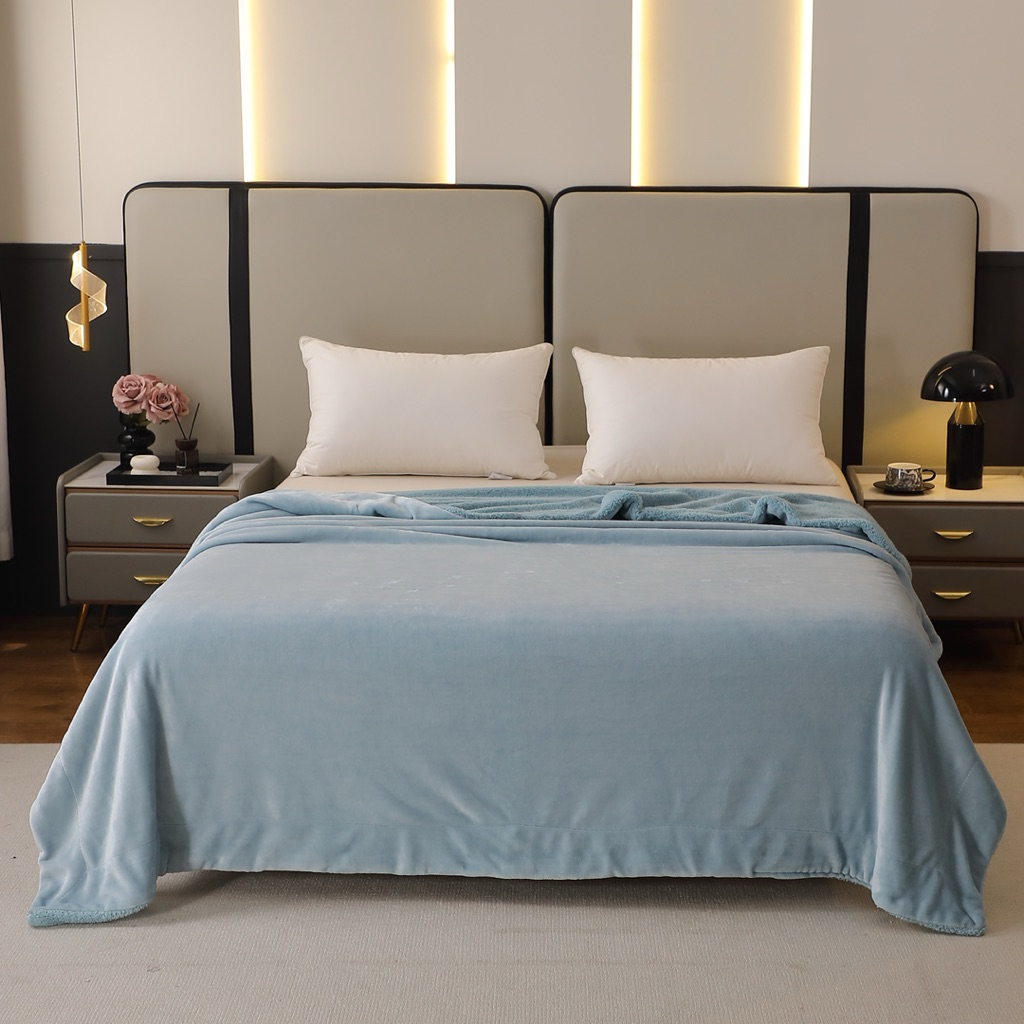 ผ้าห่มขนแกะ7*8ฟุต（200* 230 cm）ผืนใหญ่หนุ่มมาก ราคา ถูกที่สุด ดีลบีเคเค แกลเลอรีภาพที่ 8