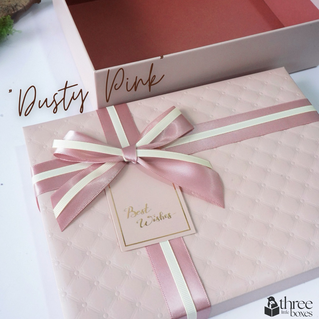 กล่องของขวัญสำเร็จรูป รุ่นBelle ปั้มลายหนัง {มี2สีให้ดลือก} กล่องของขวัญวาเลนไทน์ กล่องใส่ของชำร่วย Gift box - รูปที่ 4